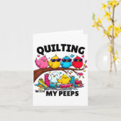 Quilting Hanging With My Funny Women Toddler Kids  Kaart (Gele Bloem)