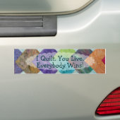 Quilting Humor Bumpersticker (Op auto)