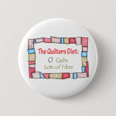 QUILTING-HUMOR RONDE BUTTON 5,7 CM (Voorkant)