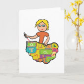 Quilting Kaart (Gele Bloem)