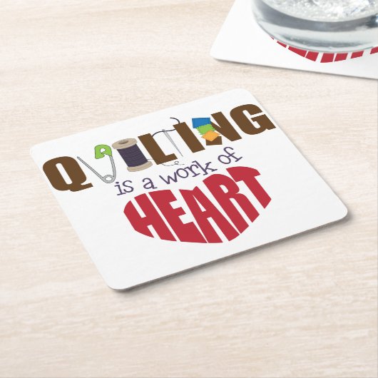 Quilting Kartonnen Onderzetters (Schuin)