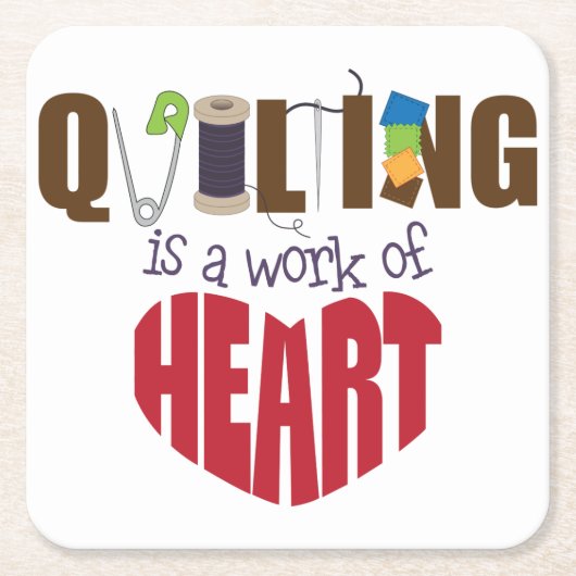 Quilting Kartonnen Onderzetters (Voorkant)