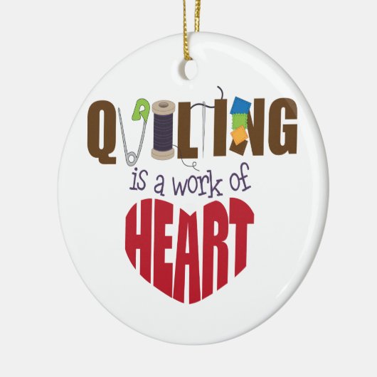 Quilting Keramisch Ornament (Links)