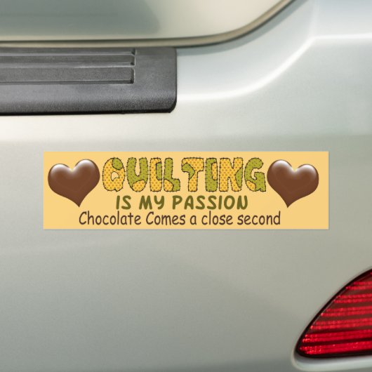 Quilting Passion Bumpersticker (Op auto)