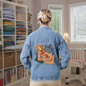 Quilting Queen Monogram Denim Jas Jacket