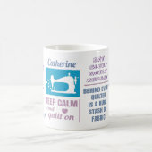 Quilting Quotes gepersonaliseerd Koffiemok (Center)