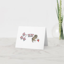 Quilting Rabbit Holiday Kaart