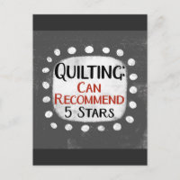 Quilting Review 5 sterren Briefkaart