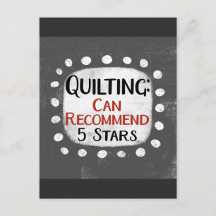 Quilting Review 5 sterren Briefkaart