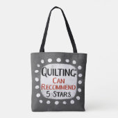 Quilting Review 5 sterren Canvas tas (Achterkant)