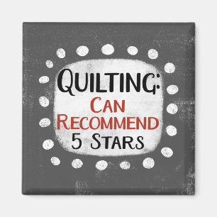 Quilting Review 5 sterren Koelkastmagneet Magneet