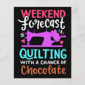 Quilting Sewing Chocolate - Chocolate Lover Gift Flyer (Voorkant)