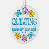 Quilting Smile Keramisch Ornament (Rechts)