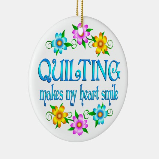Quilting Smile Keramisch Ornament (Rechts)