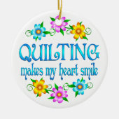 Quilting Smile Keramisch Ornament (Voorkant)