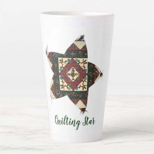 Quilting Star Latte Mok (Voorkant)