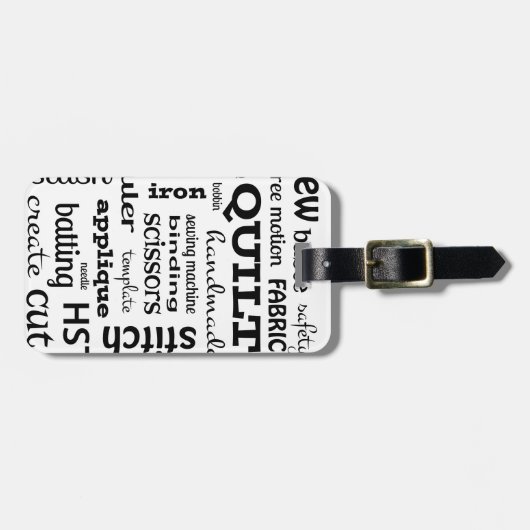 Quilting Subway Art Bagagelabel (Voorkant horizontaal)