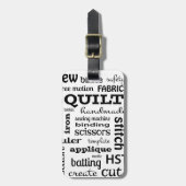 Quilting Subway Art Bagagelabel (Voorkant verticaal)
