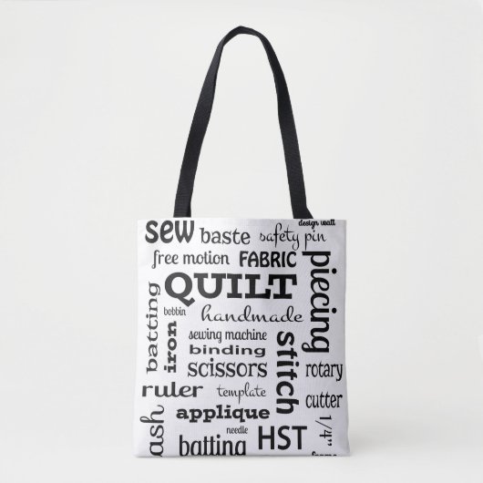 Quilting Subway Art Canvas tas (Voorkant)