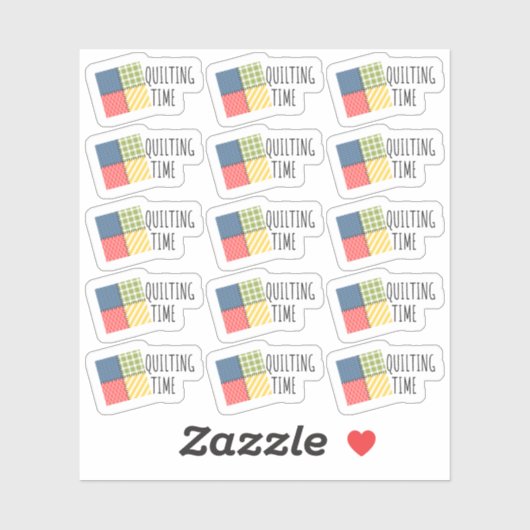 Quilting Time Patchwork Crafter Hobby Bujo Planner Sticker (Vel)