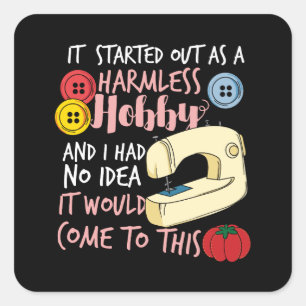 Quilting Vierkante Sticker