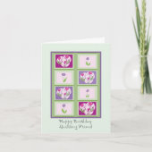 Quilting Vriend Verjaardag Kaart (Voorkant)