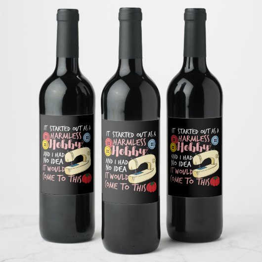 Quilting Wijn Etiket (Flessen)