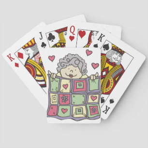 Quilting Woman Pokerkaarten