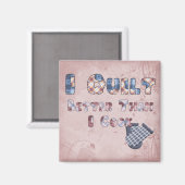 Quiltkok Magneet (Voorkant / Achterkant)