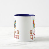 Quiltkoningin - Grappige Quilter - Quiltliefhebber Mok (Midden)