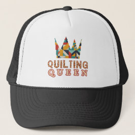 Quiltkoningin - Grappige Quilter - Quiltliefhebber Trucker Pet