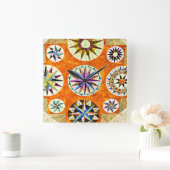 Quiltliefhebber Quiltpatroon Americana Vierkante Klok (Huis)