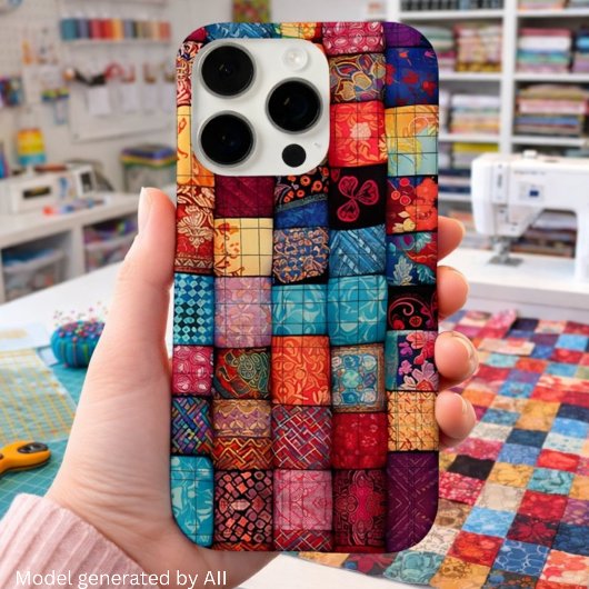 Quiltliefhebbersontwerp - Patchworkkunst iPhone Hoesje