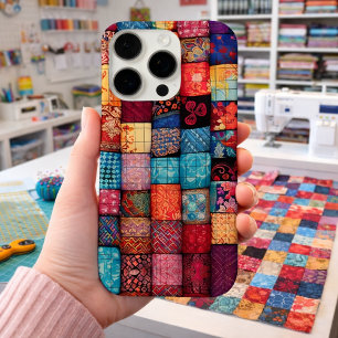Quiltliefhebbersontwerp - Patchworkkunst iPhone 16 Pro Hoesje