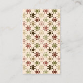 Quiltmaker, Quilten Business Amish Quilt Visitekaartje (Achterkant)