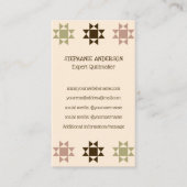 Quiltmaker, Quilten Business Amish Quilt Visitekaartje (Voorkant)
