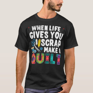Quiltontwerp voor vrouwen Oma Quilt Liefhebber Naa T-shirt