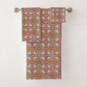 quiltpatroon bad handdoek (Insitu)