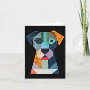 Quiltpatroon Hond Voor Quiltliefhebber Quilter Naa Kaart