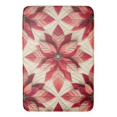 Quiltpatroon Poinsettia Cream Red Badmat (Voorkant Verticaal)