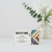 Quiltpatroon voor quilters visitekaartje (Staand voorkant)