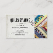 Quiltpatroon voor quilters visitekaartje (Voorkant)