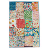  Quiltpatroongeschenkzak Medium Cadeauzakje (Voorkant)