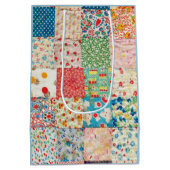  Quiltpatroongeschenkzak Medium Cadeauzakje (Achterkant)