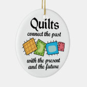 Quilts Connect Keramisch Ornament (Rechts)
