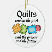 Quilts Connect Keramisch Ornament (Links)