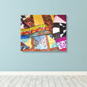 Quilts en Quilten Canvas Afdruk (Insitu (Houten vloer))