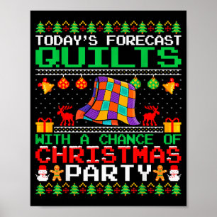 Quilts Kerstfeest Quilts Quilten Kerstmis U Poster