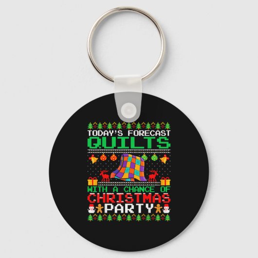 Quilts Kerstfeest Quilts Quilten Kerstmis U Sleutelhanger (Voorkant)