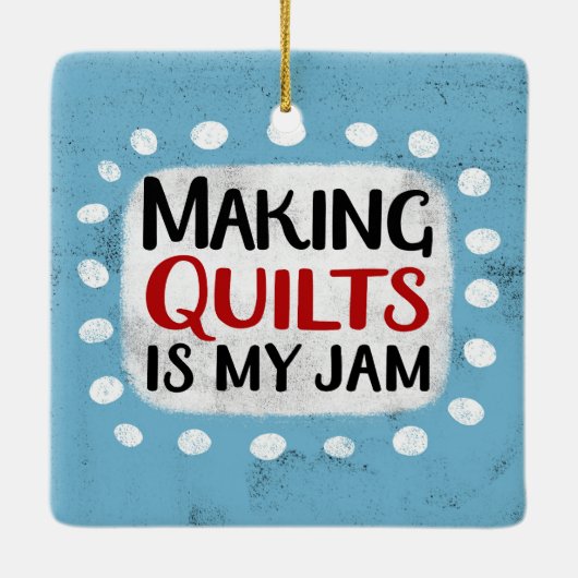 Quilts maken is mijn Ornament (Achterkant)